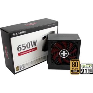 Xilence XP650R9 650W ATX Zwart, Rood power supply unit