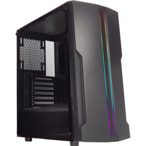 Xilence Xilent Blade X512.RGB ATX Midi Tower Gaming-pc, grijs/zwart