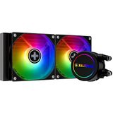 Xilence LQ240.ARGB Watercooling AiO AMD en Intel 240 mm, AM5/AM4, LGA 1700/2066/2011/1151/1150/1155/1156/1200, 300W TDP, 2 x PWM ventilator 120 mm ARGB, voor gaming-/streaming/renderende pc. ing,