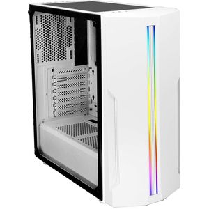 Xilence - Performance C X5 - Mid Tower ATX-behuizing - Wit - RGB Verlichting, Geschikt voor Waterkoeling