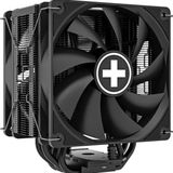 Xilence M705D CPU-ventilator AMD en Intel Tower, AM5/AM4, LGA 2066/2011/1700/1200/1151/1150/1155/1156, TDP 220W, 2 x PWM-ventilatoren, stil, 120 mm, ideaal voor PC Gaming/Streaming/Render, zwart