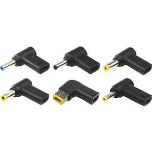 Xilence XMZ_Tips_adapterset alleen compatibel met Xilence USB-C Mini oplader, 6 adapters, compatibel met verschillende laptopmerken, comfortabele en veilige verbinding,