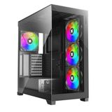Xilence - XG171 - PC-behuizing - Zwart - ARGB-ventilatoren, Hoogwaardig Glas
