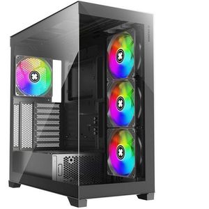 Xilence - XG171 - PC-behuizing - Zwart - ARGB-ventilatoren, Hoogwaardig Glas