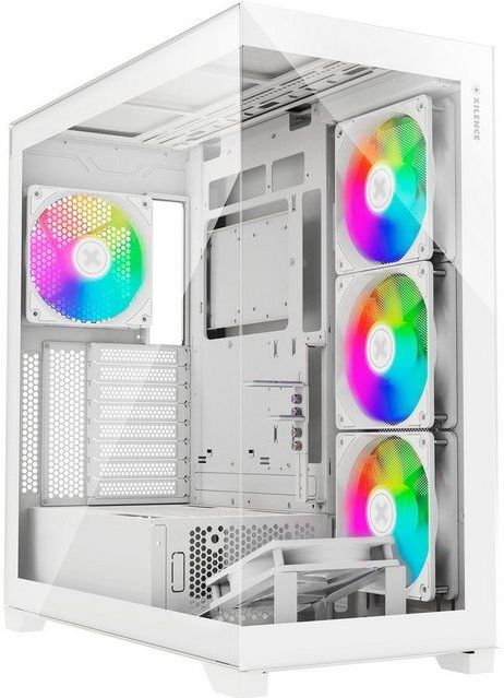 Xilence - Xilent Gleam X818.W.ARGB - Gaming PC-behuizing - Wit - ATX Miditower met ARGB ventilatoren