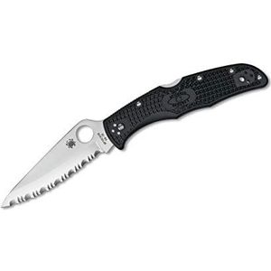 Spyderco C10SBK Endura uniseks zakmes voor volwassenen, golf, zwart, 21,5 cm