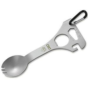 CRKT Eat'n Tool XL mes voor volwassenen, zilver, 76,5 g