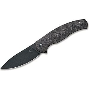 Fox Knives Ziggy Carbon Fiber Black Mes, uniseks, zwart, 20 cm