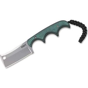 CRKT Minimalist Cleaver Uniseks - Vast mes voor volwassenen, 13 cm, groen