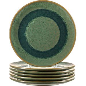 Leonardo Matera - Bord - ∅23cm - groen - 6 stuks