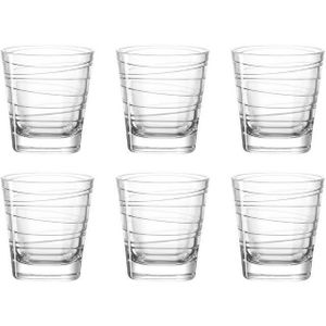 Leonardo Vario whiskeyglas - transparant - 6 stuks