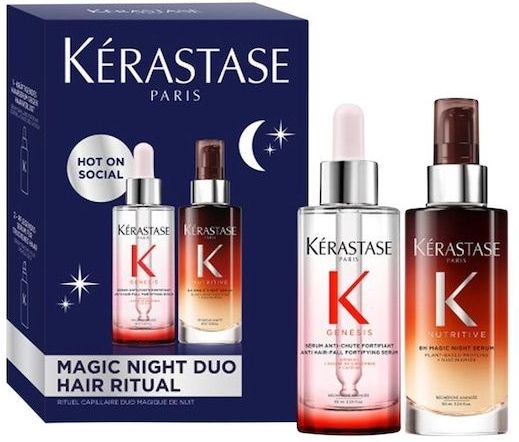 Kerastase - Genesis - Haarverzorging - Anti-haarbreuk Serum 90 ml en Nutritive 8H Nacht Serum 90 ml