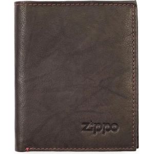 Leren heren portemonnee large Zippo - Mokka