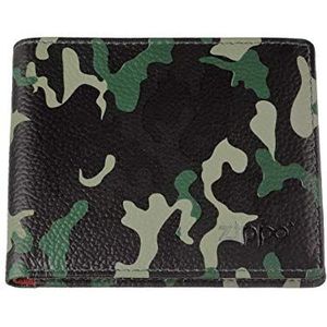 Zippo Creditcardhouder leer 11cm groen camouflage, Groene Camouflage, 11 cm, credit card case