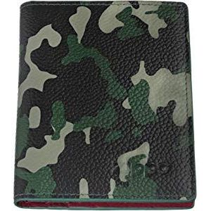 Zippo Creditcardhouder leer 10 cm groen camouflage, Groene Camouflage, 10 cm, creditcardhouder