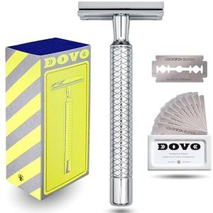 DOVO - Primo II - Safety Razor - Messing Handvat - 10x Blades