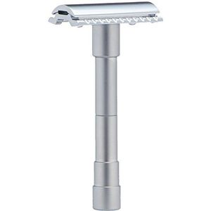 MERKUR Solingen - Reisveiligheidsscheermes in leren etui, 3 stuks, 9046002