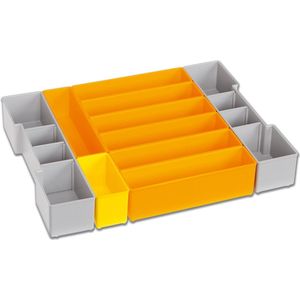 L-BOXX Inzetboxenset F3 LB 102 - Grijs - Oranje - Geel