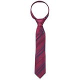 ETERNA stropdas - bordeaux rood gestreept - Maat: One size
