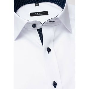 ETERNA - Overhemd - Wit - 100% Katoen - Kent Kraag - Lange Mouwen