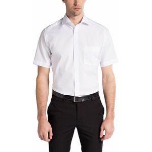 ETERNA - Modern Fit - Overhemd - Wit - Korte Mouw - Strijkvrij