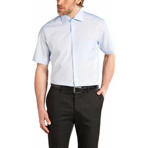 ETERNA - Modern Fit - Overhemd - Lichtblauw - Poplin - Strijkvrij