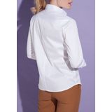 ETERNA - Modern Classic Blouse - Lichtgrijs - Stretch Katoen