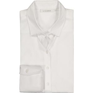 ETERNA - Modern Classic Blouse - Lichtgrijs - Stretch Katoen