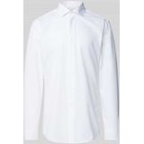 ETERNA - Slim Fit - Overhemd - Wit - Stretch, Strijkvrij, Ademend, Sneldrogend