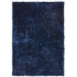 Lalee Zacht hoogpolig tapijt, blauw, 120 x 170 cm
