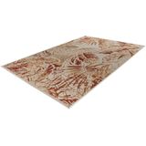 Lalee Capri - Vloerkleed - Outdoor indoor- Buitengebruik - Sisal look - Flatwave - tuin - kleed - Tapijt - Karpet - 120x170 cm- Rood beige blad