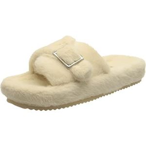 flip*flop Fur Buckle Muiltje dames,beige (soft beige),41 EU