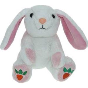 Pluche Witte Konijn/Haas Knuffel 14 cm Speelgoed - Konijnen/Hazen Bosdieren Knuffels