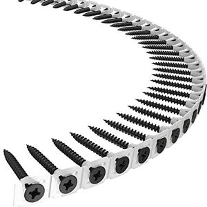 PARCO Gemagazineerde snelbouwschroeven met fijne schroefdraad 3,9 x 35 mm, 1000 stuks voor gipsplaatschroeven, wandmontageschroeven