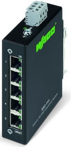 WAGO Netwerkswitch - 852-111 - 5-poorts - Zwart