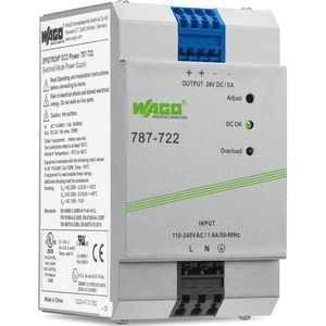 WAGO - 787-722 - DIN-Rail Netvoeding - 24 V/DC - 5 A - 120 W - 1 Uitgang
