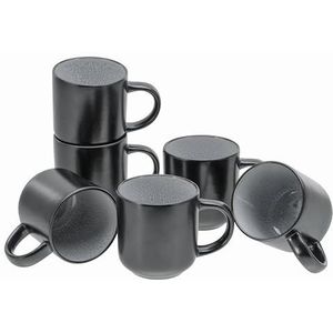 CreaTable, 21522, serie Nordic Fjord, 6-delige serviesset, koffiebekerset van aardewerk, vaatwasser- en magnetronbestendig, kwaliteitsproductie