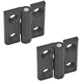 Ganter Norm Scharnier GN 237 Höhe 40 mm Breite 40 mm - 237-ZD-40-40-A-SW