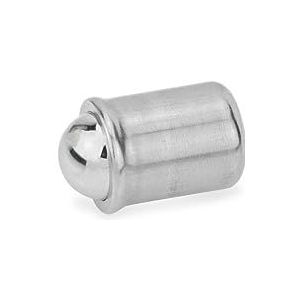 Ganter Normelemente | Hoge kartelschroeven   DIN 464 M6 20 NI | schroefdraad M6 | schroefdraadlengte: 20 mm | roestvrij staal NI | 2 stuks