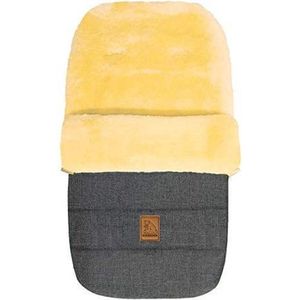 Voetenzak - Grijs - Medisch Gelooide Lamsvacht - Geschikt Voor Kinderwagen