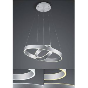 HELL LED hanglamp Delta, 2-lamps, CCT, alu