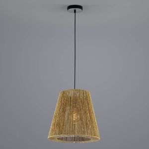 HELL Rope hanglamp van papier, bruin, Ø 38 cm