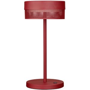 HELL LED tafellamp Mesh accu, hoogte 30 cm indisch rood