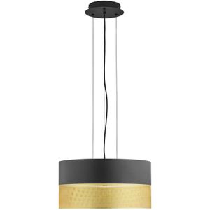 HELL Hanglamp Mesh E27 Ø 50 cm, zwart/goud