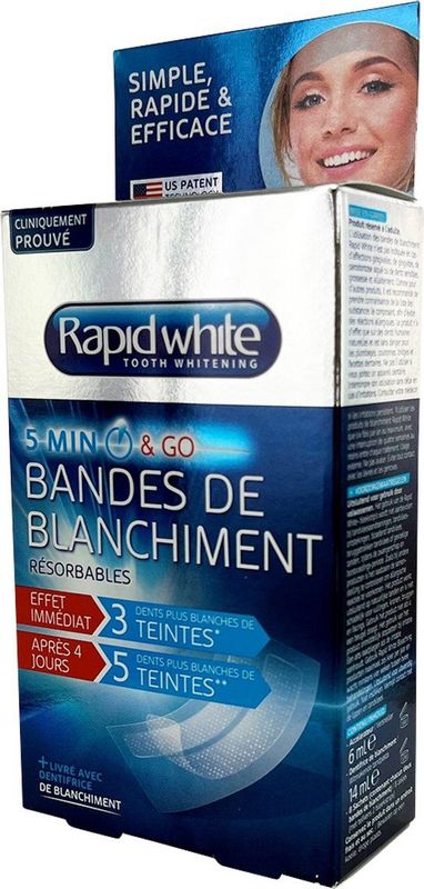 Rapid White Whitening Strips 16 stuks - Whitening - Tandenbleek strips