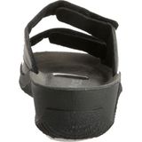 Rohde Leren Dames Slippers Slides Voorgevormd Voetbed - Zwart