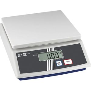 KERN Tafelweegschaal, instapmodel, weegbereik tot 30 kg, afleesbaarheid 10 g, weegplaat 252 x 228 mm