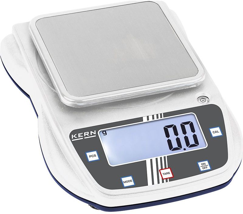 Kern - eha 500-1 Präzisionswaage Wägebereich (max.) 500 g Ablesbarkeit 0.1 g batteriebetrieben, über