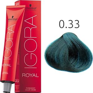 Schwarzkopf - Igora Royal - Haarverf - 0-33 Anti Red Concentrate - Creme