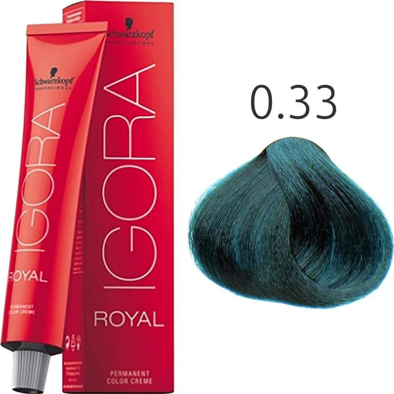 Schwarzkopf - Igora Royal - Haarverf - 0-33 Anti Red Concentrate - Creme